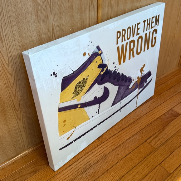 AIR JORDAN PROVE THEM WRONG CANVAS PAINTING - Picture 7 of 8